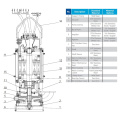 37kw 8inch submersible slurry pump water pump for deep water density solids in mining